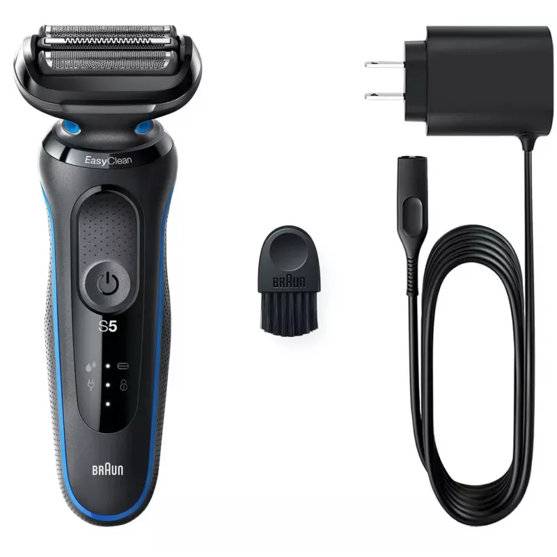 Braun 51-B1000s máquina de barbear de lâminas preto, azul