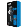 Braun 51-B1000s máquina de barbear de lâminas preto, azul
