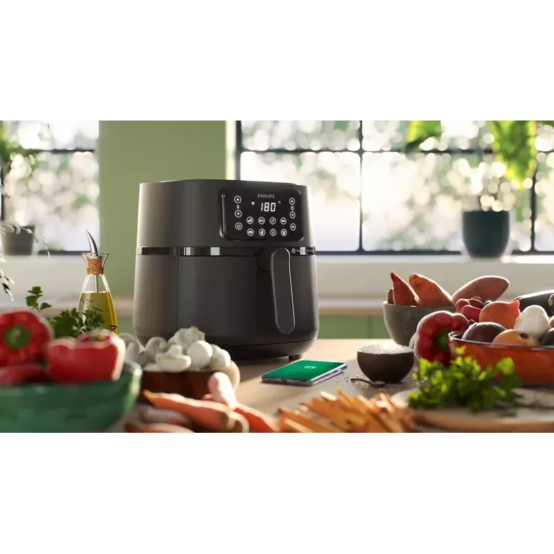 Fritadeira de ar quente Philips HD9285/93 5000 Series XXL Connected, 7,2 L, 2000 W, 16 programas