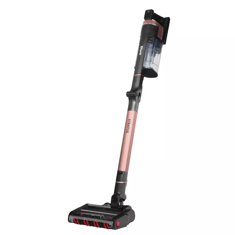 Aspirador vertical 2 em 1 Shark Stratos, sem saco, a bateria, 60 min. de autonomia, escova motorizada, bocal para fendas, estação de carregamento