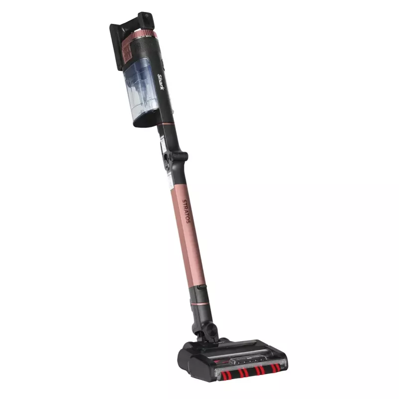 Aspirador vertical 2 em 1 Shark Stratos, sem saco, a bateria, 60 min. de autonomia, escova motorizada, bocal para fendas, estação de carregamento