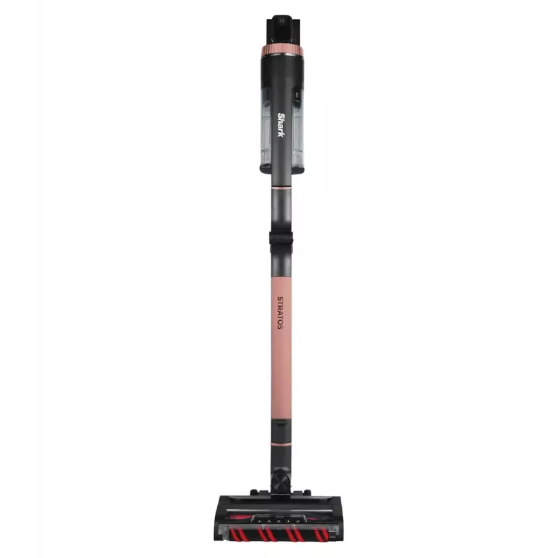 Aspirador vertical 2 em 1 Shark Stratos, sem saco, a bateria, 60 min. de autonomia, escova motorizada, bocal para fendas, estação de carregamento