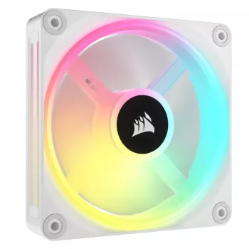 CORSAIR Qx RGB Series Icue Link Qx120 RGB White 120mm kit de expansão de ventoinha RGB com dome magnético