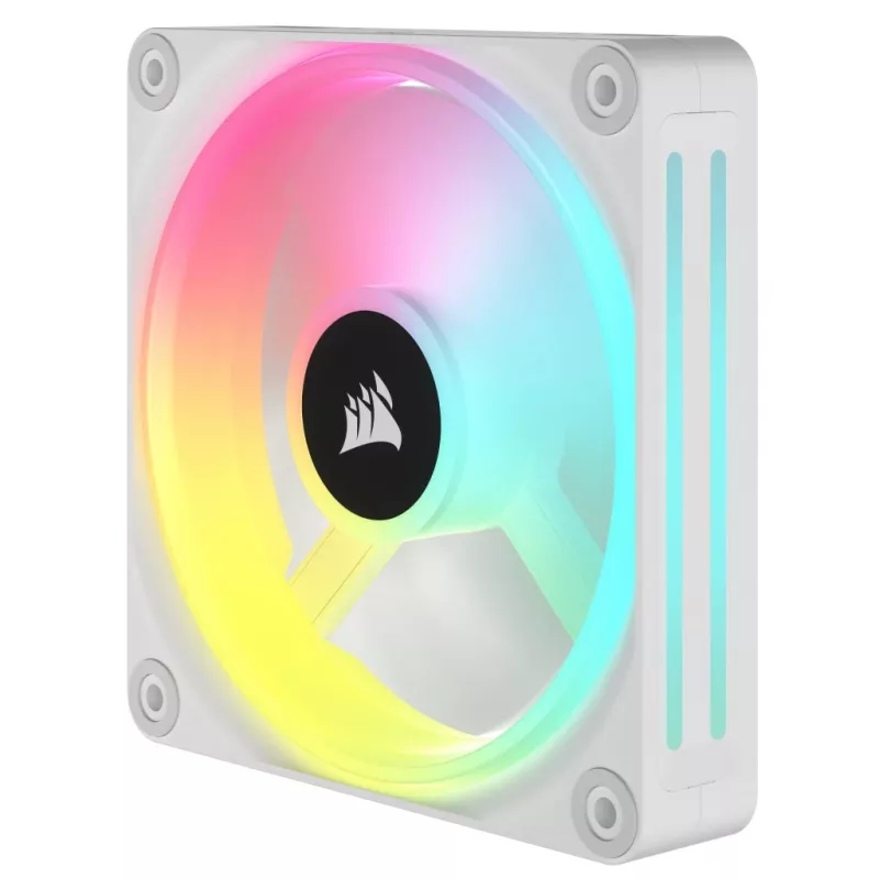 CORSAIR Qx RGB Series Icue Link Qx120 RGB White 120mm kit de expansão de ventoinha RGB com dome magnético
