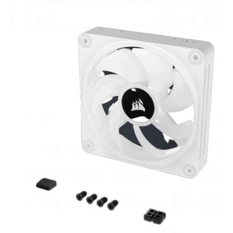 CORSAIR Qx RGB Series Icue Link Qx120 RGB White 120mm kit de expansão de ventoinha RGB com dome magnético