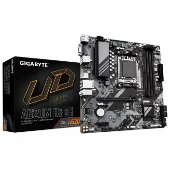 Placa-mãe GIGABYTE A620M DS3H, A620, AM5, ATX