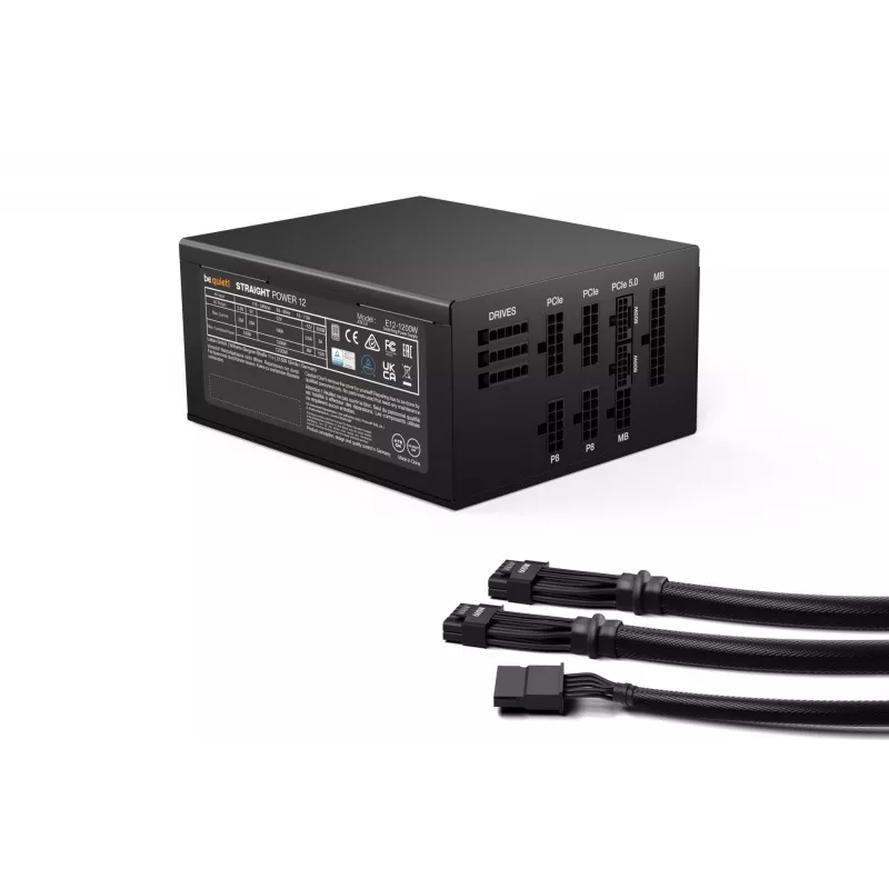 be quiet Straight Power 12 fonte de alimentação 1200 W 20+4 pin ATX ATX preto