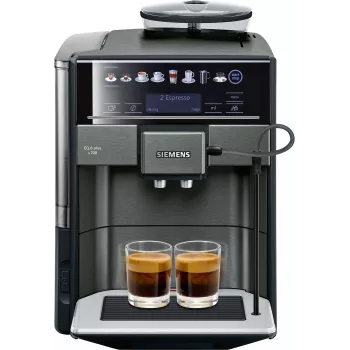 Máquina de café Siemens EQ.6 plus TE657319RW — automática, depósito de água 1,7 l, bomba de 19 bar, moinho integrado