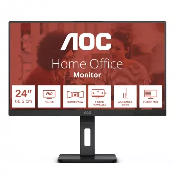 AOC E3 24E3QAF monitor de computador 60,5 cm (23,8 polegadas) 1920 x 1080 píxeis Full HD LCD preto