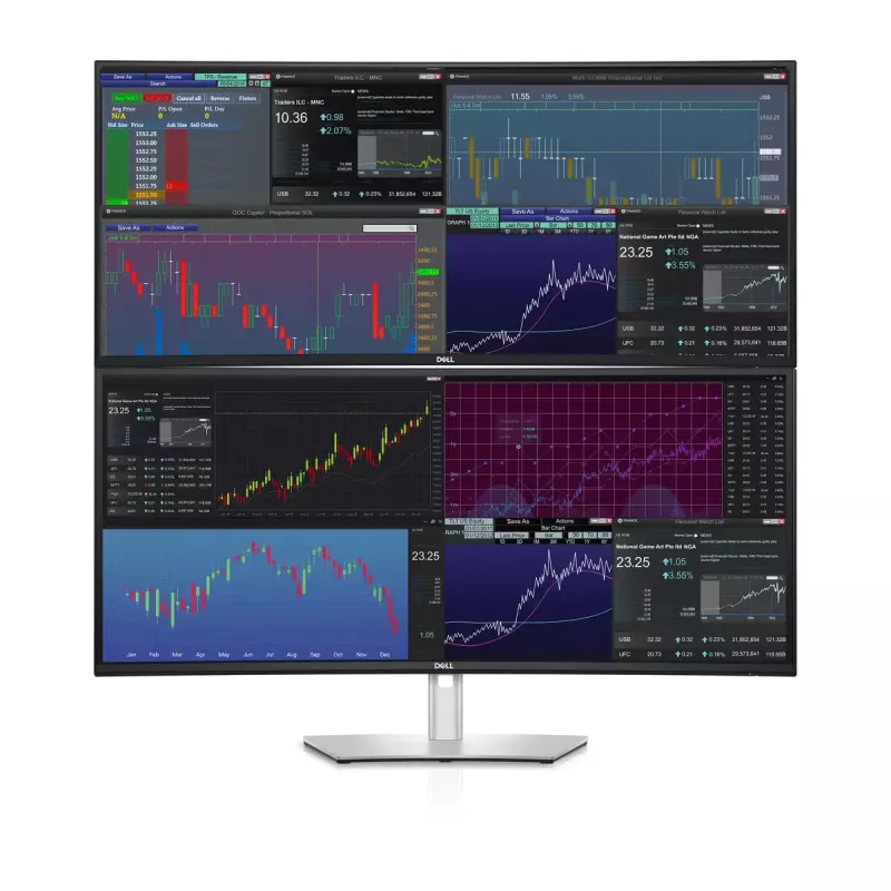 DELL UltraSharp U3824DW monitor de computador 95,2 cm (37,5 polegadas) 3840 x 1600 píxeis Wide Quad HD+ LCD preto, prateado