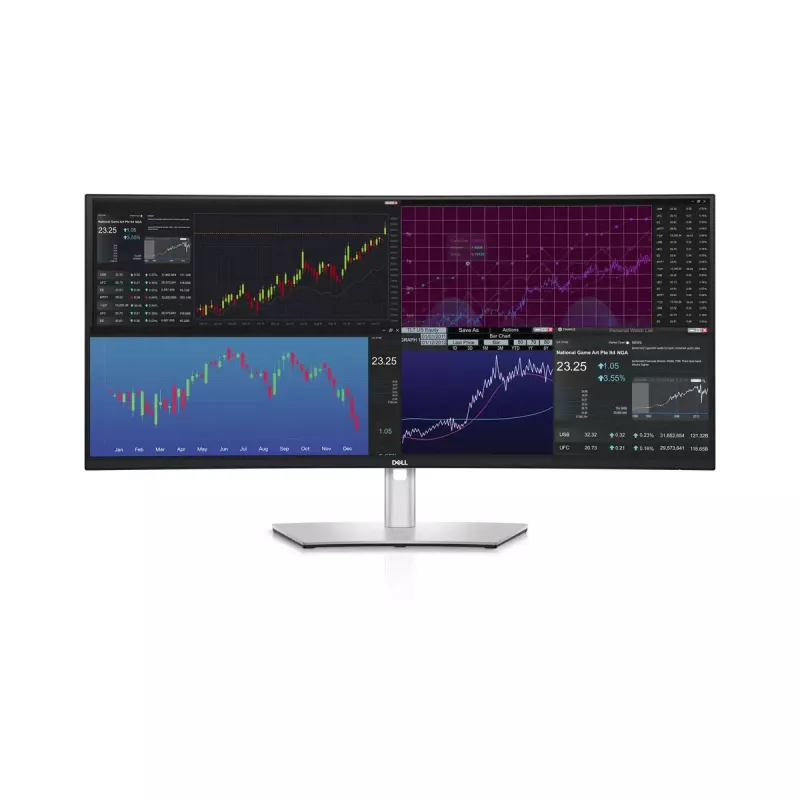 DELL UltraSharp U3824DW monitor de computador 95,2 cm (37,5 polegadas) 3840 x 1600 píxeis Wide Quad HD+ LCD preto, prateado