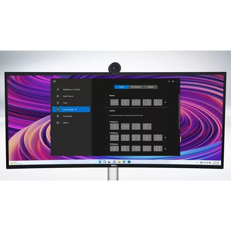 DELL UltraSharp U3824DW monitor de computador 95,2 cm (37,5 polegadas) 3840 x 1600 píxeis Wide Quad HD+ LCD preto, prateado