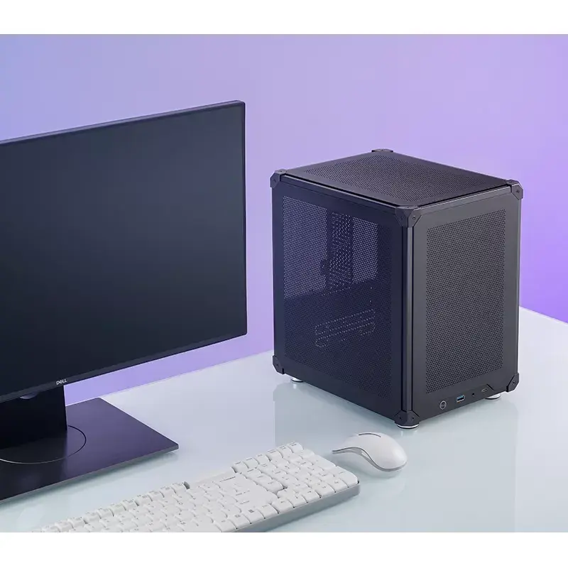 Caixa de PC Jonsbo C6 preto ITX, micro ATX