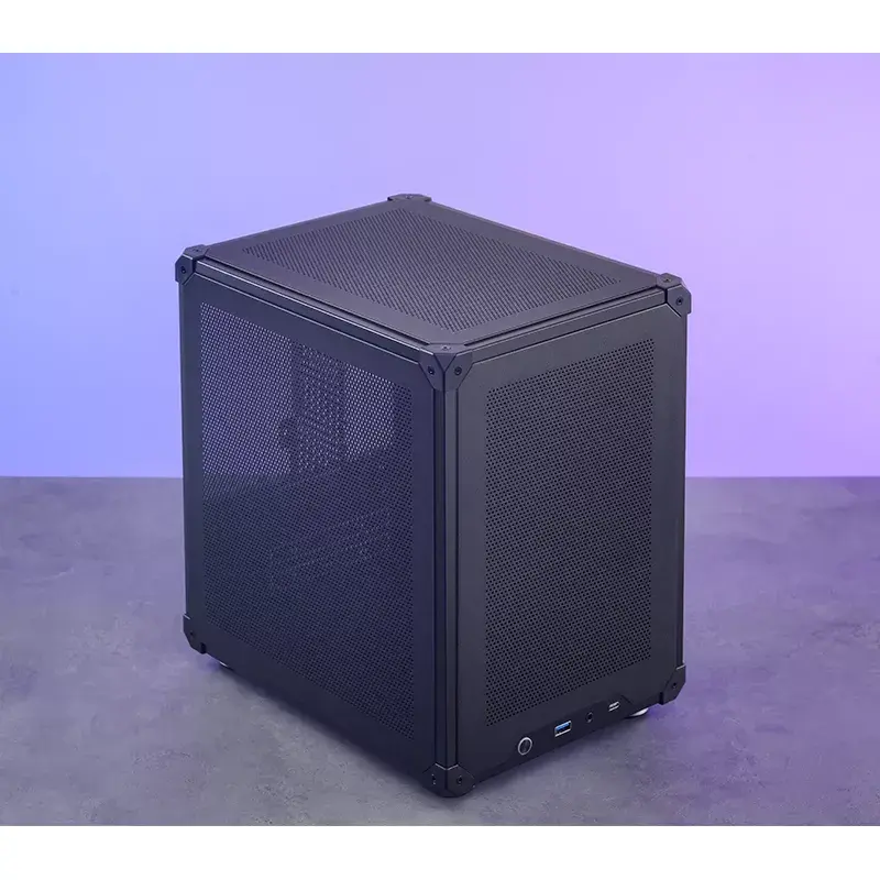 Caixa de PC Jonsbo C6 preto ITX, micro ATX