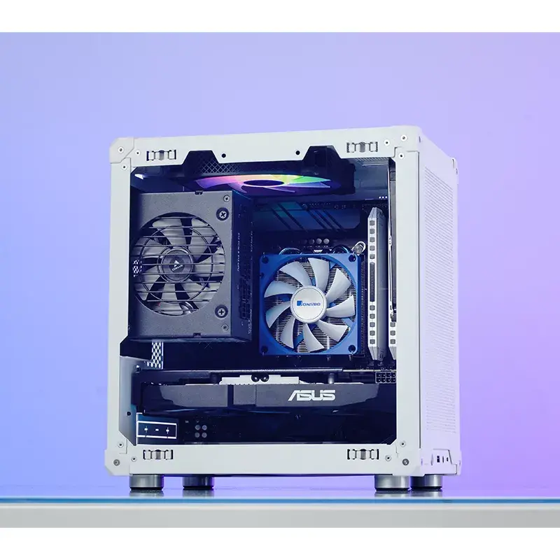 Caixa de PC Jonsbo C6 preto ITX, micro ATX