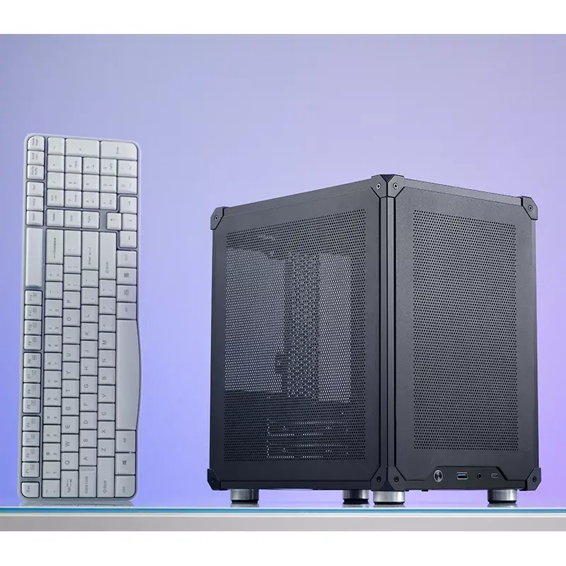 Caixa de PC Jonsbo C6 preto ITX, micro ATX