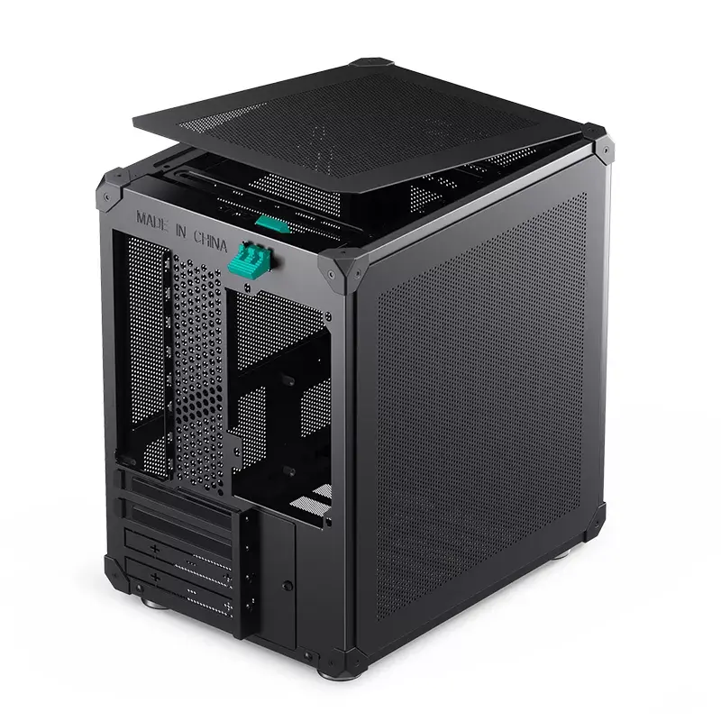 Caixa de PC Jonsbo C6 preto ITX, micro ATX