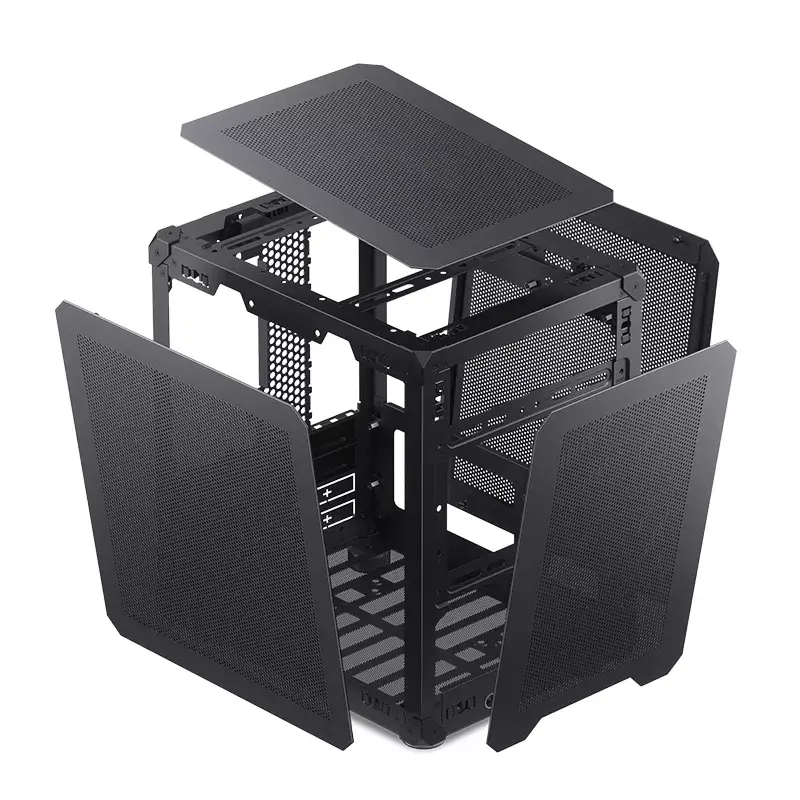 Caixa de PC Jonsbo C6 preto ITX, micro ATX