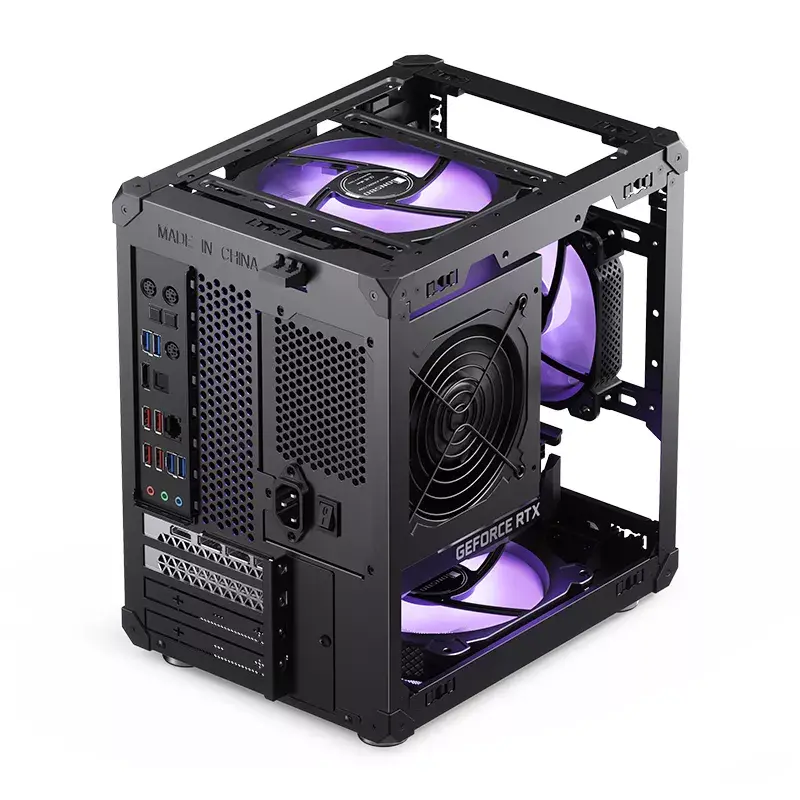 Caixa de PC Jonsbo C6 preto ITX, micro ATX