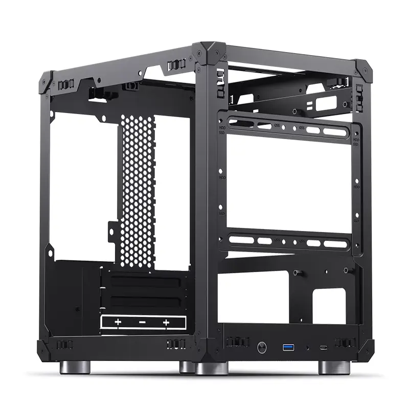 Caixa de PC Jonsbo C6 preto ITX, micro ATX