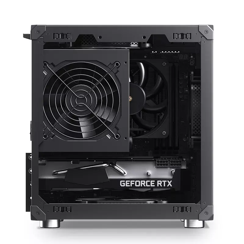 Caixa de PC Jonsbo C6 preto ITX, micro ATX