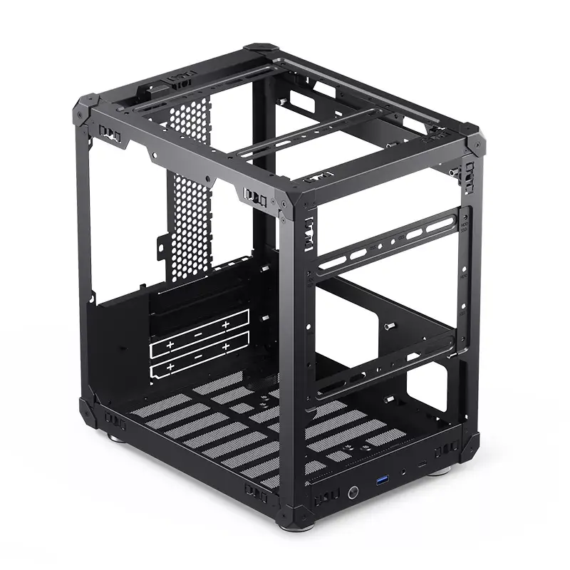 Caixa de PC Jonsbo C6 preto ITX, micro ATX