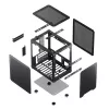Caixa de PC Jonsbo C6 preto ITX, micro ATX