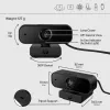 HP 430 Webcam FHD, 2 MP, 1920 x 1080 píxeis, Full HD, 60 fps, 85°, Casa