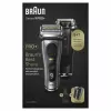 Braun Series 9 Pro+ 9575cc Máquina de barbear húmida e seca Máquina de barbear de lâminas Aparador Metallic
