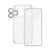 PanzerGlass Pacote 3-em-1 iPhone 15 Pro Vidro Temperado Transparente