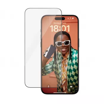 PanzerGlass ® Película de proteção de ecrã iPhone 15 Pro Max | Ultra-Wide Fit com EasyAligner