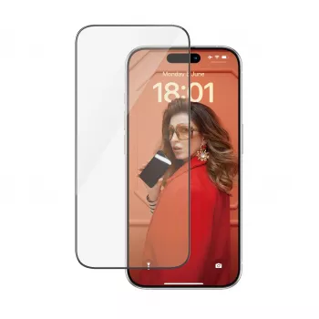 PanzerGlass ® Película de proteção de ecrã iPhone 15 Pro | Ultra-Wide Fit com EasyAligner
