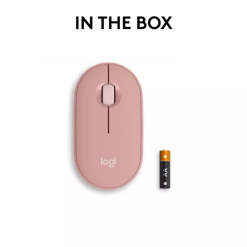 Rato ótico sem fios LOGITECH Pebble 2 M350s rosa