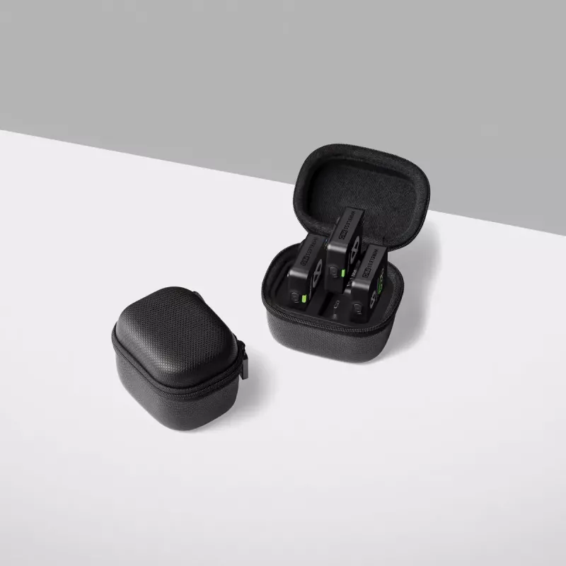 Sistema de microfone lavalier sem fios RØDE Wireless PRO — lavalier omnidirecional, 20–20.000 Hz, bateria de 7 h, alcance de 260 m