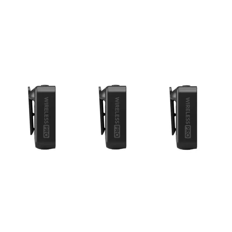 Sistema de microfone lavalier sem fios RØDE Wireless PRO — lavalier omnidirecional, 20–20.000 Hz, bateria de 7 h, alcance de 260 m