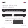 Splitter HDMI CLUB3D 1 para 8 Full 3D e 4K60Hz (600MHz)