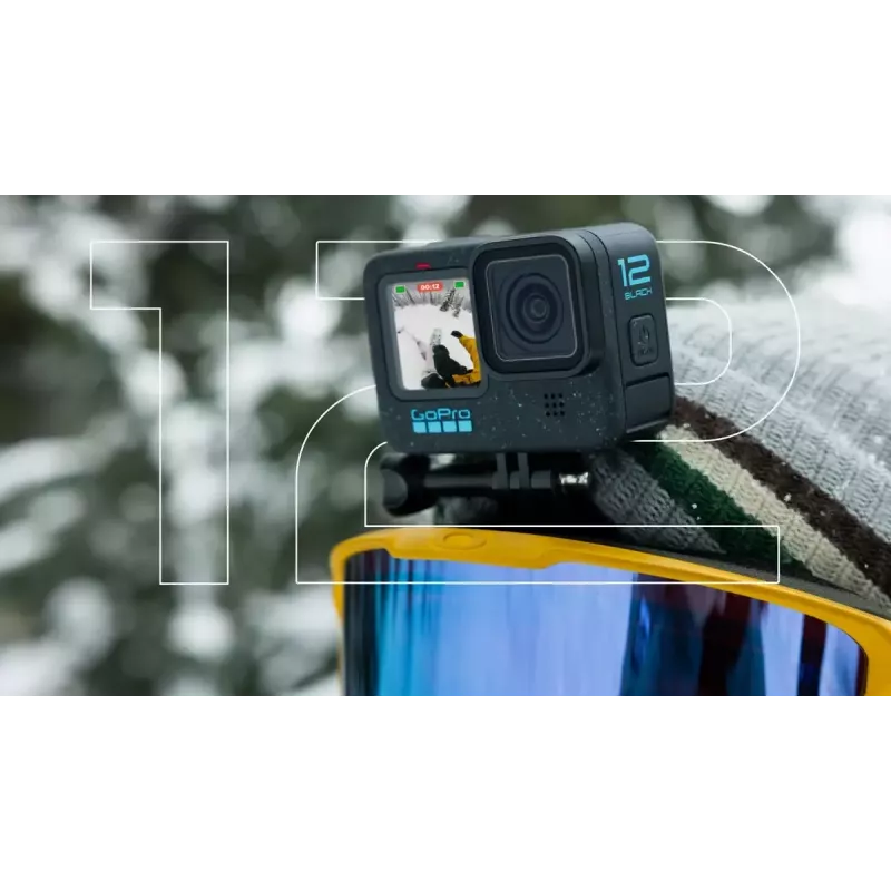 Câmara de ação GoPro HERO12 Black — 5K Ultra HD, 240 fps, 27 MP CMOS, campo de visão de 177°, LCD, MicroSD, Wi‑Fi