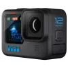 Câmara de ação GoPro HERO12 Black — 5K Ultra HD, 240 fps, 27 MP CMOS, campo de visão de 177°, LCD, MicroSD, Wi‑Fi
