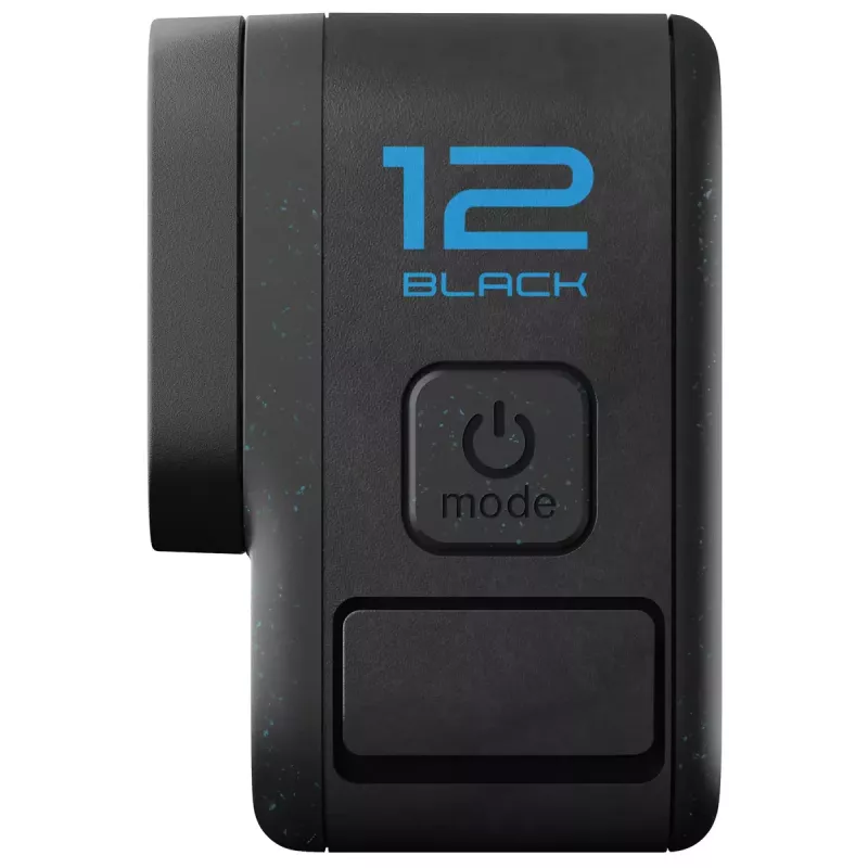 Câmara de ação GoPro HERO12 Black — 5K Ultra HD, 240 fps, 27 MP CMOS, campo de visão de 177°, LCD, MicroSD, Wi‑Fi