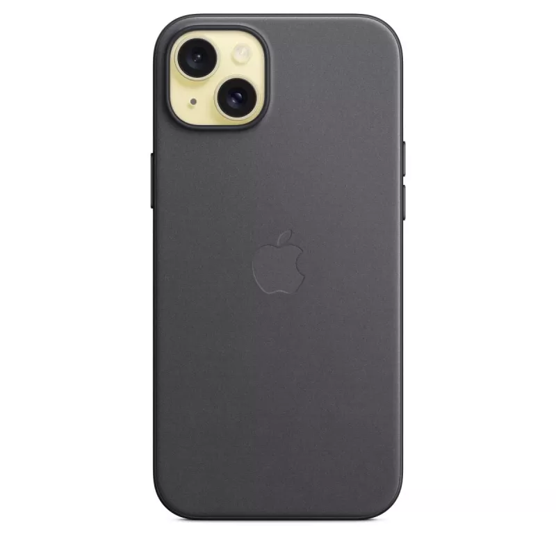 Capa APPLE FineWoven com MagSafe para iPhone 15 Plus preta
