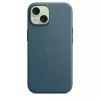 Capa APPLE FineWoven com MagSafe iPhone 15 azul Pacífico