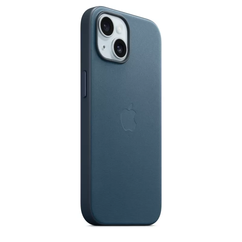 Capa APPLE FineWoven com MagSafe iPhone 15 azul Pacífico