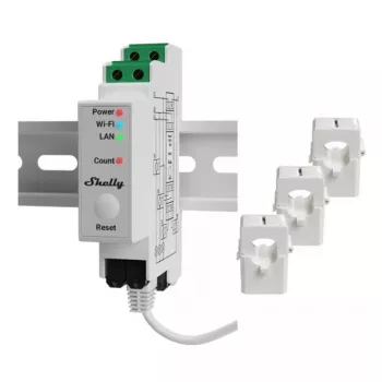 Medidor de consumo energético Shelly Pro 3EM AC 120 A 50-60 Hz