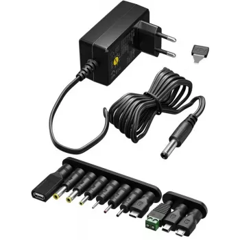Adaptador AC Goobay 64568 Universal preto 12V 2.25A 1.8m