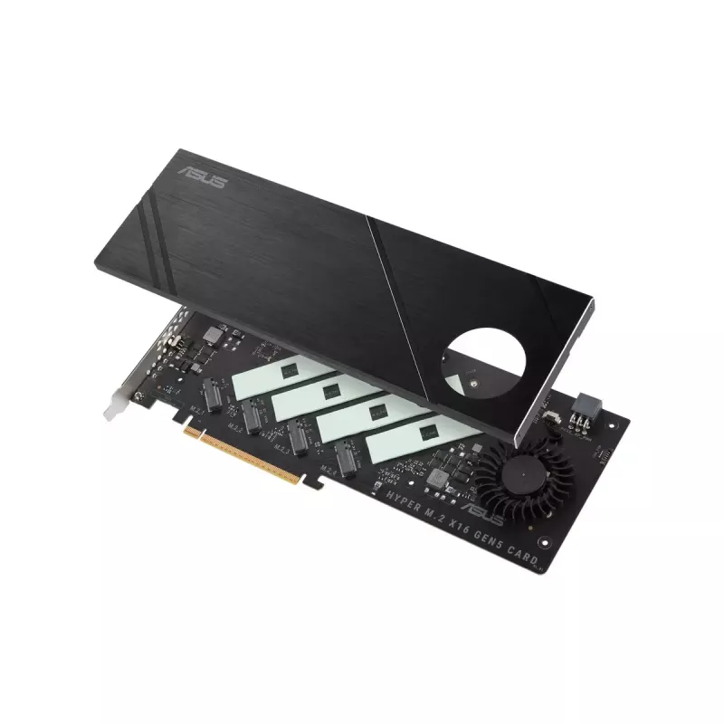 ASUS Hyper M.2 x16 Gen5 Card Adaptador PCIe 5.0 M.2 com refrigeração ativa