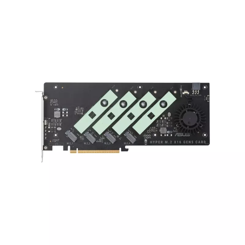 ASUS Hyper M.2 x16 Gen5 Card Adaptador PCIe 5.0 M.2 com refrigeração ativa
