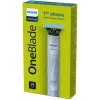 Máquina de barbear Philips Norelco OneBlade QP1324/20 — máquina de barbear azul sem fios, 30 min de autonomia, carregamento USB, lavável, contorno