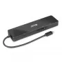 CLUB3D USB3.2 Gen2 Type-C, dock portátil 6-em-1 com duplo ecrã e vídeo USB Type-C 4K60Hz