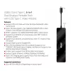 CLUB3D USB3.2 Gen2 Type-C, dock portátil 6-em-1 com duplo ecrã e vídeo USB Type-C 4K60Hz