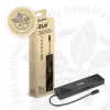 CLUB3D USB3.2 Gen2 Type-C, dock portátil 6-em-1 com duplo ecrã e vídeo USB Type-C 4K60Hz